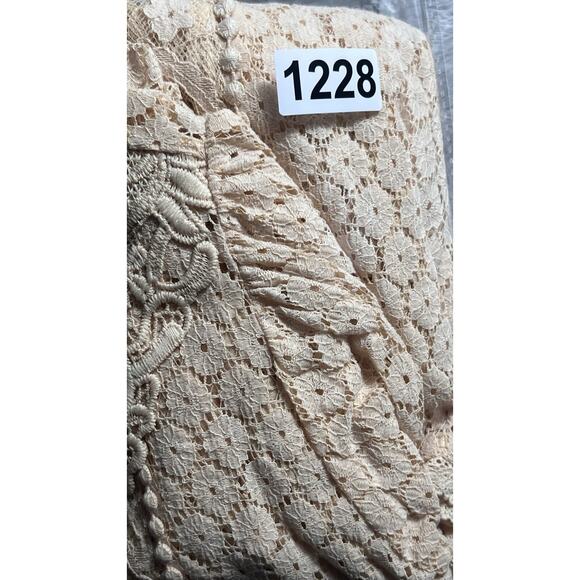 Torrid Mixed Lace Victorian High Neck Sheer Blouse – Plus 3X - Picture 12 of 12